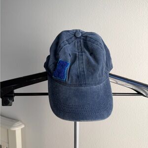 Kids Letter A Navy Blue Denim Cap